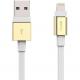  Zynk Flat USB Cable with Lightning Connector Gold/White 1.8m (LC-003-002)