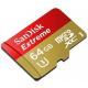  64 GB microSDXC UHS-I U3 Extreme + SD adapter SDSDQXN-064G-G46A
