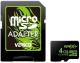  4 GB microSDHC Class 4 + SD adapter VFE1-04G-V1E