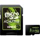  8 GB microSDHC Class 10 + SD adapter VFE3-08G-V1E