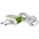  Cable Charger 220V-USB, Green (905316)