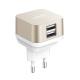  X2 2 Port USB Wall Charger Gold (2.4A) (LABC-593-GD_KR)